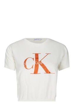 CALVIN KLEIN JEANS T-shirt | Cropped Fit ze sklepu Gomez Fashion Store w kategorii Bluzki dziewczęce - zdjęcie 172751495