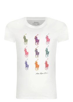 POLO RALPH LAUREN T-shirt | Regular Fit ze sklepu Gomez Fashion Store w kategorii Bluzki dziewczęce - zdjęcie 172752585