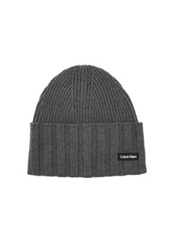 Calvin Klein Wełniana czapka ELEVATED RIB BEANIE ze sklepu Gomez Fashion Store w kategorii Czapki zimowe męskie - zdjęcie 172759459