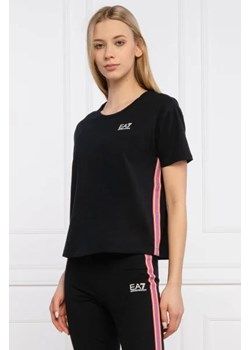 EA7 T-shirt | Cropped Fit ze sklepu Gomez Fashion Store w kategorii Bluzki damskie - zdjęcie 172775789