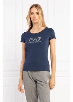 EA7 T-shirt | Slim Fit ze sklepu Gomez Fashion Store w kategorii Bluzki damskie - zdjęcie 172776307