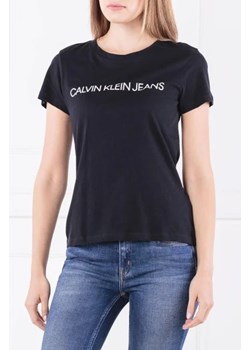 CALVIN KLEIN JEANS T-shirt CORE INSTITUTIONAL | Regular Fit ze sklepu Gomez Fashion Store w kategorii Bluzki damskie - zdjęcie 172777329