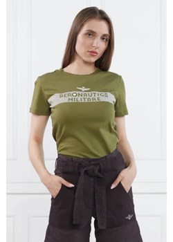 Aeronautica Militare T-shirt | Slim Fit ze sklepu Gomez Fashion Store w kategorii Bluzki damskie - zdjęcie 172778975