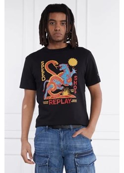 Replay T-shirt | Regular Fit ze sklepu Gomez Fashion Store w kategorii T-shirty męskie - zdjęcie 172779808