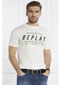 Replay T-shirt | Regular Fit ze sklepu Gomez Fashion Store w kategorii T-shirty męskie - zdjęcie 172781275