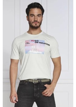 HUGO T-shirt Dunshine | Regular Fit ze sklepu Gomez Fashion Store w kategorii T-shirty męskie - zdjęcie 172786846