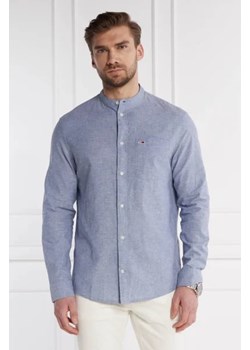 Tommy Jeans Koszula MAO LINEN BLEND | Regular Fit | z dodatkiem lnu ze sklepu Gomez Fashion Store w kategorii Koszule męskie - zdjęcie 172790496