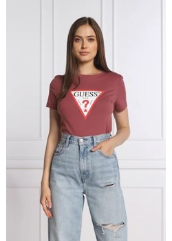 GUESS T-shirt ORIGINAL | Regular Fit ze sklepu Gomez Fashion Store w kategorii Bluzki damskie - zdjęcie 172790656