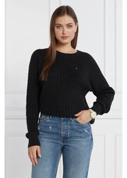 Tommy Hilfiger Sweter CO MINI CABLE | Regular Fit ze sklepu Gomez Fashion Store w kategorii Swetry damskie - zdjęcie 172792505