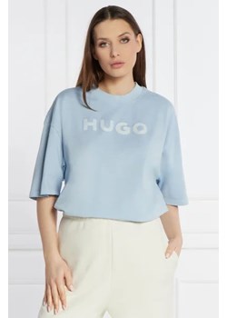 HUGO T-shirt Drisela | Oversize fit ze sklepu Gomez Fashion Store w kategorii Bluzki damskie - zdjęcie 172792875