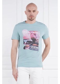 GUESS T-shirt SUNSET FLOWER | Slim Fit ze sklepu Gomez Fashion Store w kategorii T-shirty męskie - zdjęcie 172793286