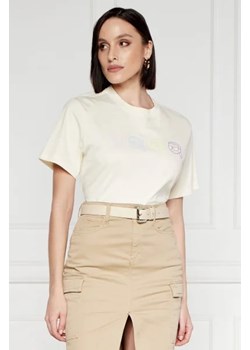 Karl Lagerfeld T-shirt ikonik outline | Regular Fit ze sklepu Gomez Fashion Store w kategorii Bluzki damskie - zdjęcie 172795405