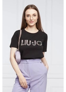 Liu Jo T-shirt | Regular Fit ze sklepu Gomez Fashion Store w kategorii Bluzki damskie - zdjęcie 172795577