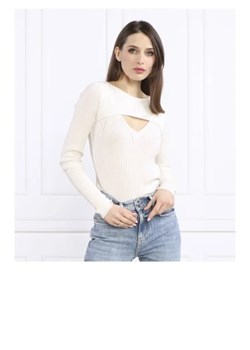 GUESS Bluzka MARION | Slim Fit | z dodatkiem jedwabiu ze sklepu Gomez Fashion Store w kategorii Bluzki damskie - zdjęcie 172799569