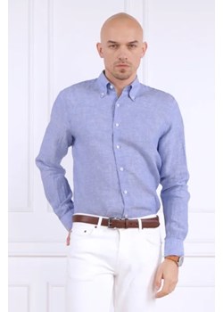 Oscar Jacobson Lniana koszula | Regular Fit ze sklepu Gomez Fashion Store w kategorii Koszule męskie - zdjęcie 172800028