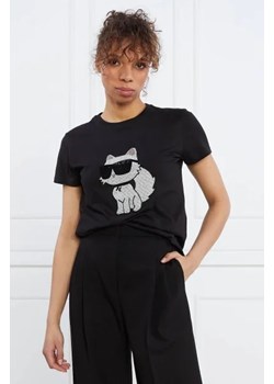 Karl Lagerfeld T-shirt | Regular Fit ze sklepu Gomez Fashion Store w kategorii Bluzki damskie - zdjęcie 172803697