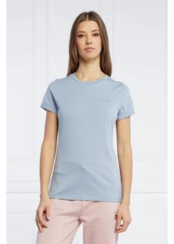 HUGO T-shirt The Slim Tee | Slim Fit ze sklepu Gomez Fashion Store w kategorii Bluzki damskie - zdjęcie 172803955