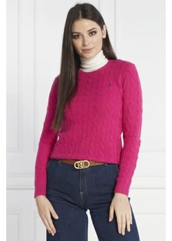 POLO RALPH LAUREN Wełniany sweter | Regular Fit | z dodatkiem kaszmiru ze sklepu Gomez Fashion Store w kategorii Swetry damskie - zdjęcie 172804087