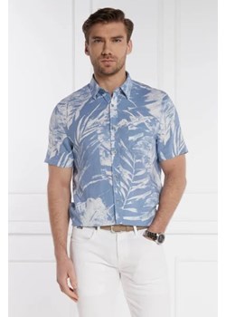 GUESS Lniana koszula SS COLLIN INSIDE PRI | Regular Fit ze sklepu Gomez Fashion Store w kategorii Koszule męskie - zdjęcie 172806736