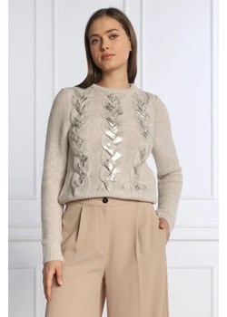 Marella SPORT Wełniany sweter FELIN | Slim Fit ze sklepu Gomez Fashion Store w kategorii Swetry damskie - zdjęcie 172808195
