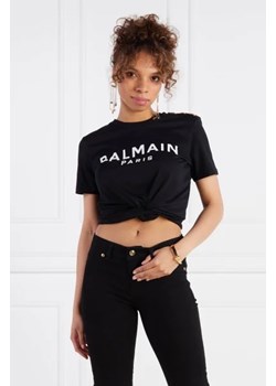 Balmain T-shirt PRINTED | Regular Fit ze sklepu Gomez Fashion Store w kategorii Bluzki damskie - zdjęcie 172809228