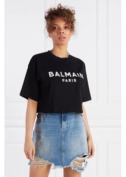 Balmain T-shirt CROPPED | Regular Fit ze sklepu Gomez Fashion Store w kategorii Bluzki damskie - zdjęcie 172811419