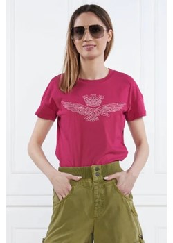 Aeronautica Militare T-shirt | Slim Fit ze sklepu Gomez Fashion Store w kategorii Bluzki damskie - zdjęcie 172811848