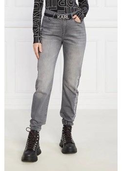 Karl Lagerfeld Jeansy rhinestone logo jeans | Straight fit ze sklepu Gomez Fashion Store w kategorii Jeansy damskie - zdjęcie 172815846