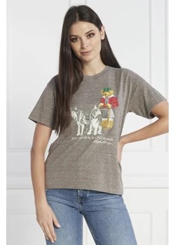 POLO RALPH LAUREN T-shirt TRI BLEND | Regular Fit ze sklepu Gomez Fashion Store w kategorii Bluzki damskie - zdjęcie 172818459