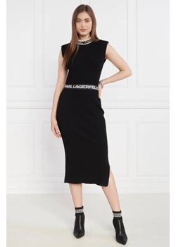 Karl Lagerfeld Sukienka slvs high neck knit ze sklepu Gomez Fashion Store w kategorii Sukienki - zdjęcie 172818718