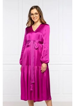 Pinko Sukienka LOVE BOAT | z dodatkiem jedwabiu ze sklepu Gomez Fashion Store w kategorii Sukienki - zdjęcie 172826609