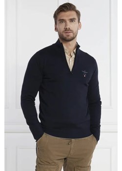 Aeronautica Militare Wełniany sweter | Slim Fit ze sklepu Gomez Fashion Store w kategorii Swetry męskie - zdjęcie 172833427