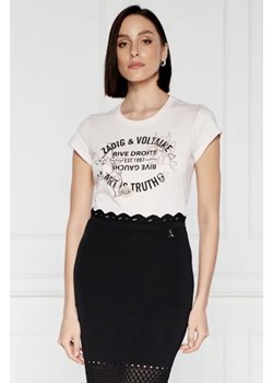 Zadig&Voltaire T-shirt WOOP ICO BLASON MULTICUSTO LUR | Slim Fit ze sklepu Gomez Fashion Store w kategorii Bluzki damskie - zdjęcie 172835596