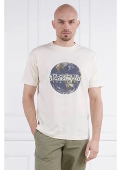 Napapijri T-shirt S-DAULE SS WHITECAP GRAY | Regular Fit ze sklepu Gomez Fashion Store w kategorii T-shirty męskie - zdjęcie 172837489