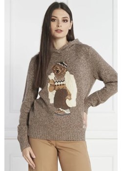 POLO RALPH LAUREN Wełniany sweter BLEND | Regular Fit | z dodatkiem kaszmiru ze sklepu Gomez Fashion Store w kategorii Swetry damskie - zdjęcie 172838256