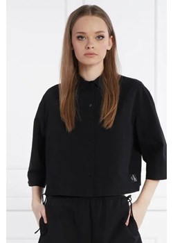 CALVIN KLEIN JEANS Koszula SEERSUCKER | Cropped Fit ze sklepu Gomez Fashion Store w kategorii Koszule damskie - zdjęcie 172839478