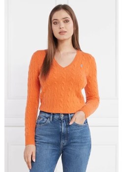 POLO RALPH LAUREN Wełniany sweter | Regular Fit | z dodatkiem kaszmiru ze sklepu Gomez Fashion Store w kategorii Swetry damskie - zdjęcie 172841138