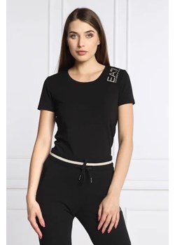 EA7 T-shirt | Regular Fit ze sklepu Gomez Fashion Store w kategorii Bluzki damskie - zdjęcie 172841346
