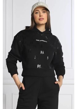 Karl Lagerfeld Bluza MONOGRAM | Regular Fit ze sklepu Gomez Fashion Store w kategorii Bluzy damskie - zdjęcie 172842627