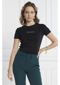 MAX&Co. T-shirt LOGOTEE | Regular Fit ze sklepu Gomez Fashion Store w kategorii Bluzki damskie - zdjęcie 172845469