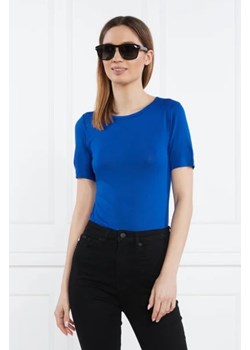 Calvin Klein T-shirt MODAL SILK CREW NECK TOP SS | Slim Fit ze sklepu Gomez Fashion Store w kategorii Bluzki damskie - zdjęcie 172846409