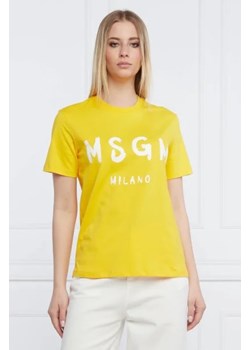 MSGM T-shirt | Regular Fit ze sklepu Gomez Fashion Store w kategorii Bluzki damskie - zdjęcie 172847906