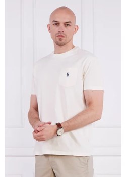 POLO RALPH LAUREN T-shirt | Regular Fit | z dodatkiem lnu ze sklepu Gomez Fashion Store w kategorii T-shirty męskie - zdjęcie 172848936