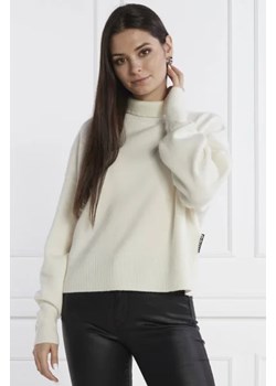 HUGO Wełniany sweter Sissimia | Relaxed fit ze sklepu Gomez Fashion Store w kategorii Swetry damskie - zdjęcie 172851245
