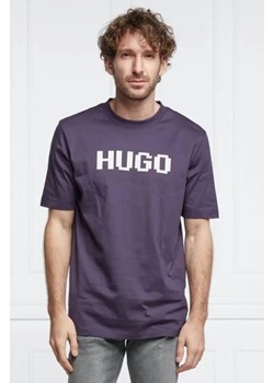 HUGO T-shirt Damer | Regular Fit ze sklepu Gomez Fashion Store w kategorii T-shirty męskie - zdjęcie 172851328