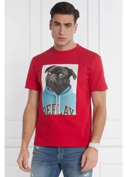 Replay T-shirt | Regular Fit ze sklepu Gomez Fashion Store w kategorii T-shirty męskie - zdjęcie 172851378