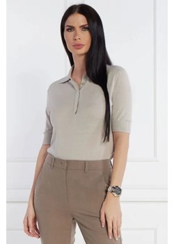 Calvin Klein Bluzka | Slim Fit | z dodatkiem jedwabiu ze sklepu Gomez Fashion Store w kategorii Bluzki damskie - zdjęcie 172851526
