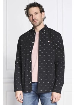 Tommy Jeans Koszula ESSENTIAL DOBBY | Regular Fit ze sklepu Gomez Fashion Store w kategorii Koszule męskie - zdjęcie 172851846