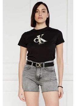 CALVIN KLEIN JEANS T-shirt META BABY | Regular Fit ze sklepu Gomez Fashion Store w kategorii Bluzki damskie - zdjęcie 172853515