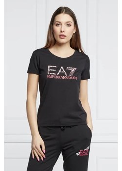 EA7 T-shirt | Regular Fit ze sklepu Gomez Fashion Store w kategorii Bluzki damskie - zdjęcie 172855378